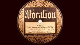 1926 Cabaret Novelty  That Certain Feeling [upl. by Jillian]