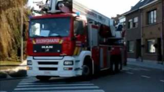 Brandweer Antwerpen  Hoogwerker Linkeroever 1 Zuid  Ladder Zuid [upl. by Loseff368]