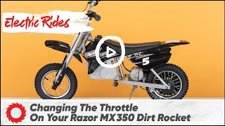 How to Replace the Throttle on the Razor MX350 Dirt Rocket [upl. by Ileray]