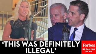 BREAKING NEWS Marjorie Taylor Greene Speaks Out After Reading FBIs FD1023 Form On Biden Family [upl. by Ajnin]