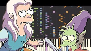 IMPOSSIBLE REMIX  Disenchantment Theme Song  Piano Cover [upl. by Melessa389]