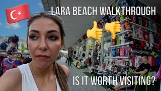 Lara Beach Antalya Turkey Walkaround 2023 [upl. by Fae]