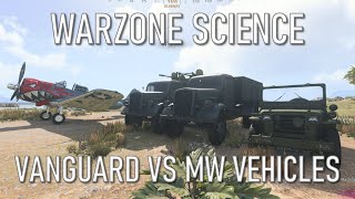 Vanguard vs Modern Warfare Vehicles Warzone Science 17 [upl. by Bessie]