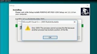 Error 2203 the process cannot access the file because another process has locked a portion of file [upl. by Johan298]