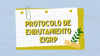 PROTOCOLO DE ENRUTAMIENTO EIGRP [upl. by True]