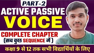 Active and Passive voice Chart  Learn English  English Grammar  Hindi Medium Class UP Board [upl. by Kremer]