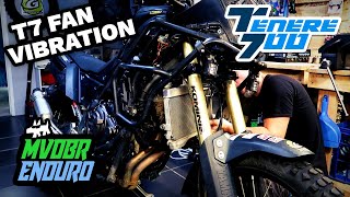 Tenere 700 Fix For Noisy Radiator Fan Vibration [upl. by Hobbs]