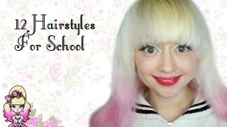 12 Easy Hairstyles For School  Violet LeBeaux [upl. by Eiboh]