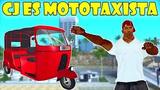 GTA San Andreas Loquendo  CJ es Mototaxista [upl. by Honniball]