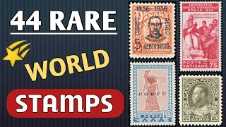 Top Rare Stamps For Stamp Lovers  44 Most Expensive Stamps Of The World [upl. by Einnoc327]