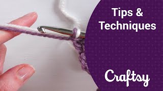 Zigzag Crochet How to Add a New Thread [upl. by Trilbee]