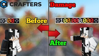 How to increase damage in Craftersmc skyblock  craftersmcskyblock [upl. by Albin]