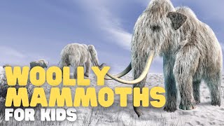 Woolly Mammoths for Kids  Learn all about this furry animal and its existence during the Ice Ages [upl. by Maris]