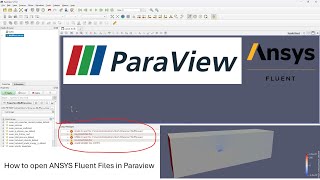 How to Open ANSYS Fluent Files in Paraview  CFD Post Processing [upl. by Sheff574]