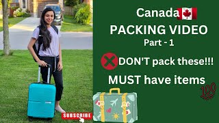 ഇതൊക്കെ കൊണ്ടുവരുവാൻ മറക്കല്ലേ ട്ടാCanada Packing list malayalam 🧳 [upl. by Sremlahc]