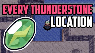 Where to Find Thunderstones All Methods  Pokémon Emerald [upl. by Eelyak13]