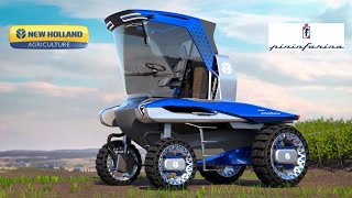 New Holland amp Pininfarina  Imaginez le tracteur enjambeur de demain [upl. by Neelyam]