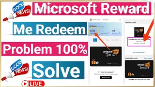 Microsoft Reward Me Redeem Problem 100 Solve youtube motivation microsoft microsoftrewards [upl. by Oflunra433]