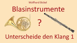 Instrumentenkunde Folge 2 Blasinstrumente unterscheide den Klang Folge 1 [upl. by Alejandro696]