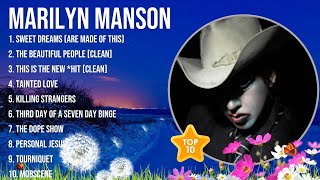 Best Songs of Marilyn Manson full album 2024  Top 10 songs [upl. by Esilehc]