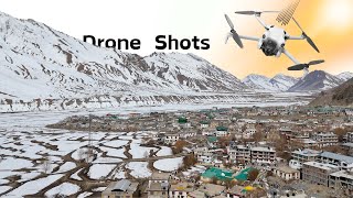 Drone shots of Spiti and Kinnaur  Shot by DJI mini 4 PRO  Snow deserts and beautiful villages [upl. by Specht909]