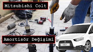 Mitsubishi Colt Amortisör Değişimi Amortisör Takozu ve Amortisör Bilya Değişimi Nasıl Yapılır [upl. by Walley137]