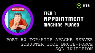 Appointment  Hack The Box Walkthrough amp Machine solved  Starting Point  Tutorial  Tier 1 [upl. by Annairda]