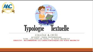 Le texte injonctif  explicatif Typologie textuelle amp Type de texte  Cours de français [upl. by Garibold]