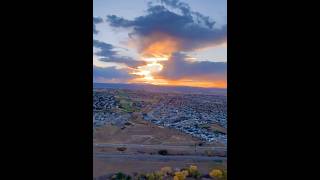 Sunset Birds Eye view sunset birdseyeview fly paramotor colorado [upl. by Aerahs782]