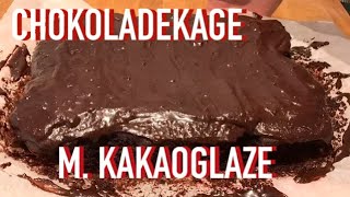 Chokoladekage med kakaoglaze  Opskrift  160 [upl. by Ykceb576]