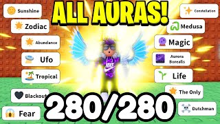 HOW TO GET ALL 280 AURAS IN Roblox AURA CRAFT ALL RECIPES [upl. by Occor257]