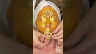 ASMR Facial Golden Jelly Mask [upl. by Akcinehs]