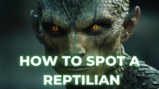 How to Spot a Reptilian Shapeshifter 👀🦖🤯 [upl. by Akeemat749]