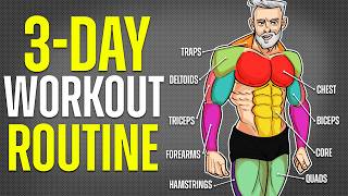 The Best 3Day Minimalist Workout for Muscle Growth full routine [upl. by Maybelle]