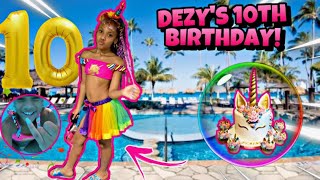 DEZY’s 10th BIRTHDAY VLOG🥳  SO LITT   The Litt Sisters [upl. by Yatnuahs]