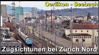 Blick auf die Gleise bei Zürich Seebach Oerlikon  Stadt Zürich  Schweiz 2024 [upl. by Sidon417]