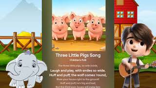 Three little baby pigs 🐖 🐷 New Version Nursery Rhymes Kids Song [upl. by Caundra]