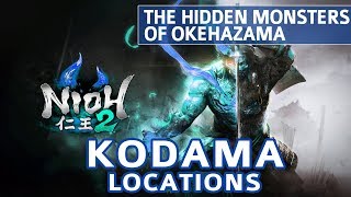 Nioh 2  The Hidden Monsters of Okehazama All Kodama Locations [upl. by Suidaht679]