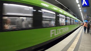 Flixtrain arrives at Berlin Hbf tief [upl. by Wenger]