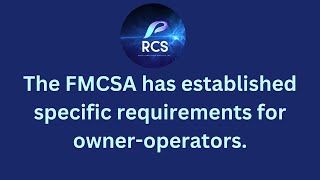 Owner Operator Requirements for FMCSA Clearinghouse Consortium [upl. by Nodyroc]