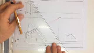 One point perspective drawing with a slope [upl. by Ihn163]