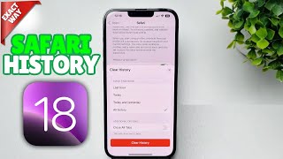 iOS 18 How To Clear History on Safari in iPhone [upl. by Anig]