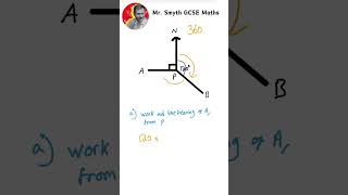 GCSE Maths  Bearings bearings bearing gcsemaths maths gcse mathsgcse [upl. by Dode]