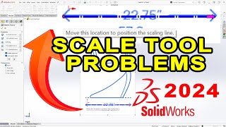 SolidWorks 2024  Sketch Picture Scale Tool Snapping problems [upl. by Lindemann155]