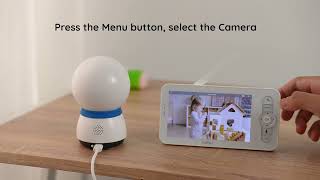 How to Connect Display to Boifun Baby 5S Baby Monitor？ [upl. by Gnof897]