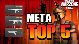 TOP 5 NEW META GUN AND LOADOUTS TEST IN WARZONE MOBILE SEASON 5 [upl. by Ajak]