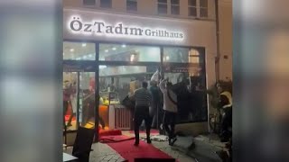 Massenschlägerei in Oldenburger Grill Imbiss Video [upl. by Innavoig]