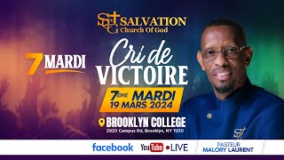 Shout Your Victory Night  Day 3  Salvation Church of God  03192024  Pasteur Malory Laurent [upl. by Elisabetta]