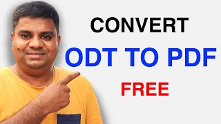 How to Convert ODT to PDF in Openoffice  ODT to PDF [upl. by Chisholm]