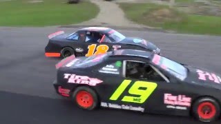 Wiscasset Speedway Outlaw Mini Spotlight Heat 2 51416 [upl. by Ahsieyk]